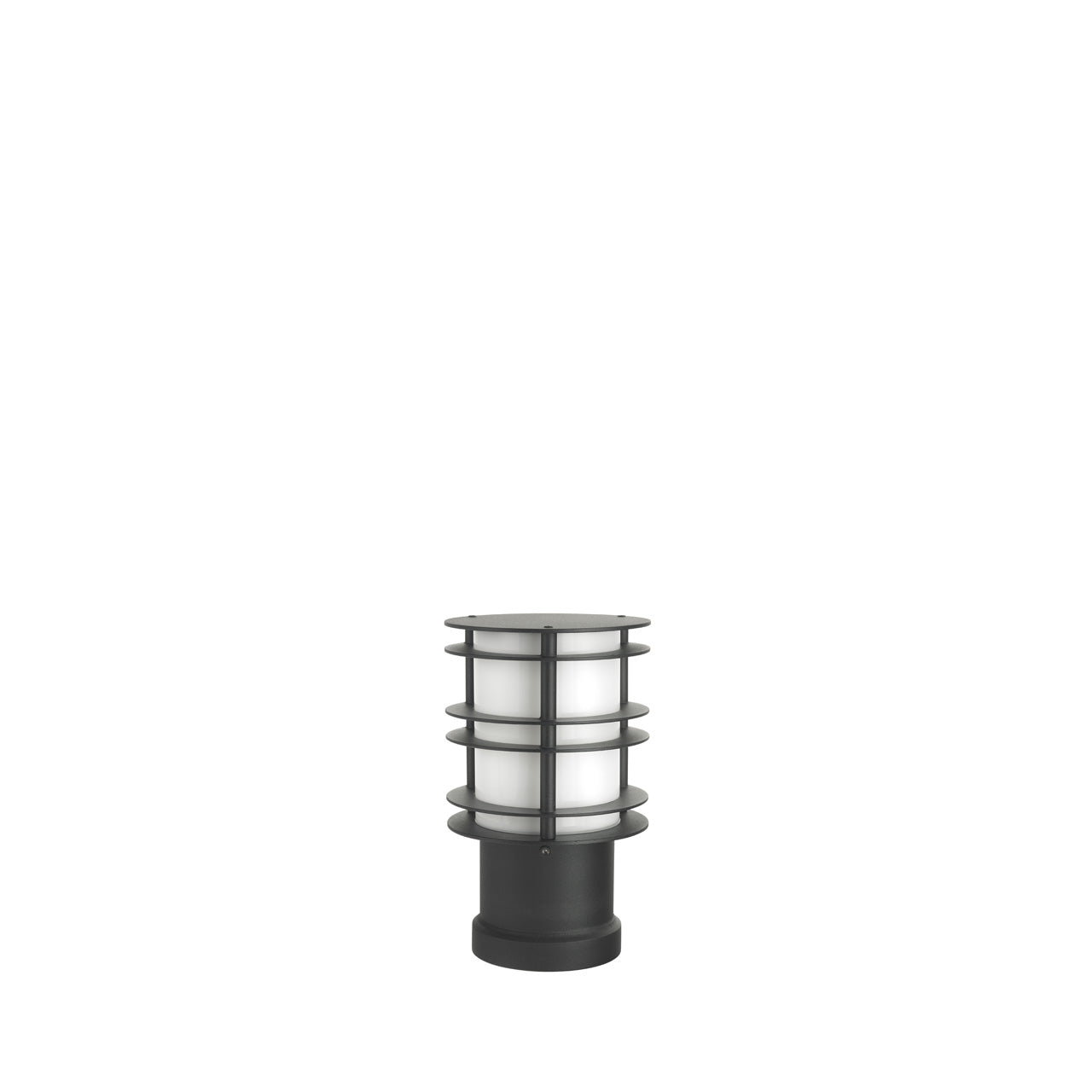 Norlys Stockholm Sort Opal, LED E27 IP65 8.5W 28CM - Udendørslampe