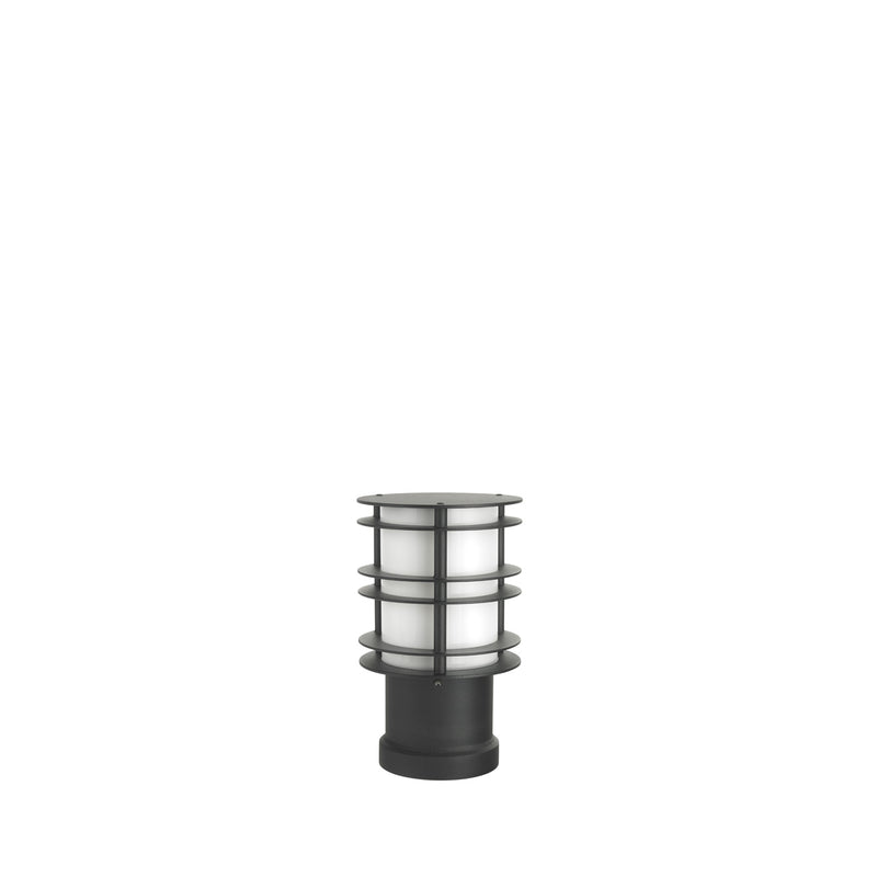 Norlys Stockholm Sort Opal, LED E27 IP65 8.5W 28CM - Udendørslampe