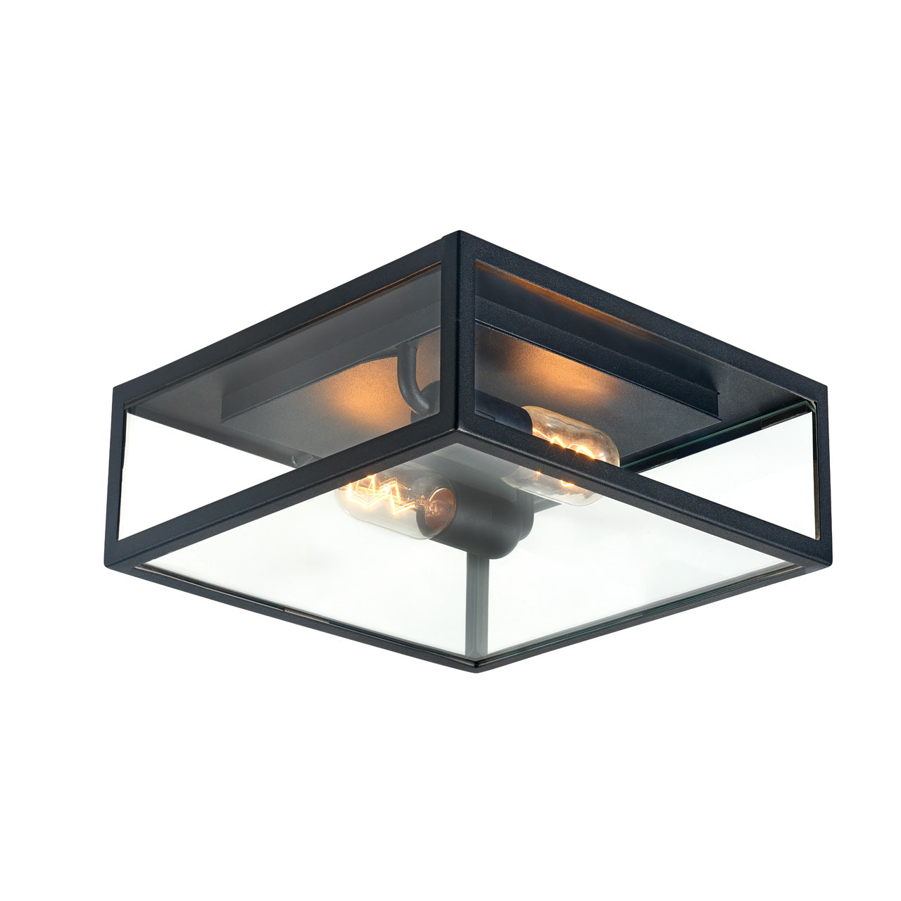 Norlys Lofoten Blok Sort, E27 IP44 57W - Udendørslampe