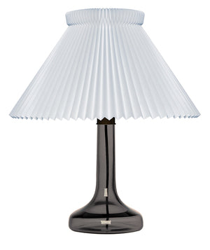 LE KLINT Model 343 Røget Glas Bordlampe m. Plastskærm