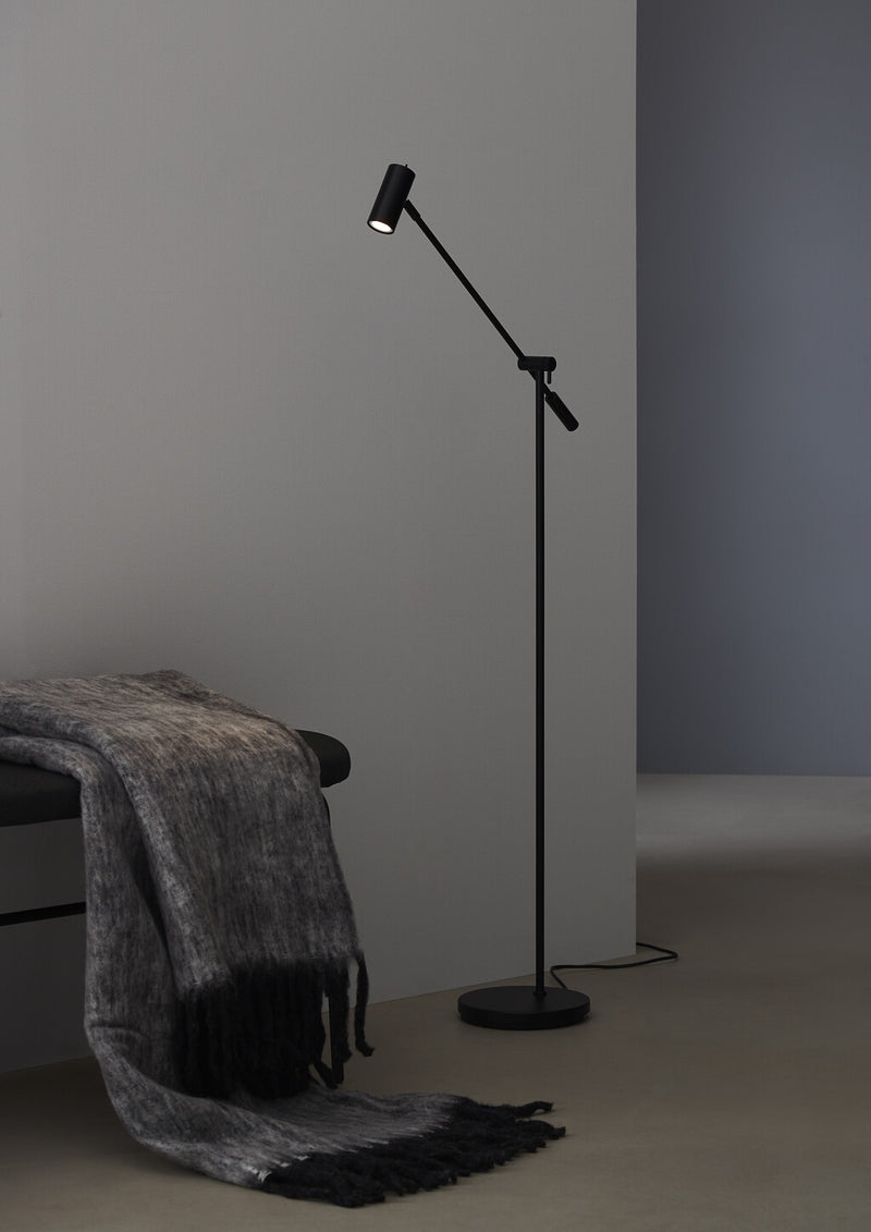 Cato Gulvlampe Mat sort LED Dæmpbar MR11 - Belid
