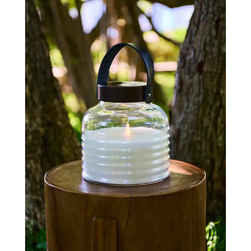 Aston Solar Krukke, Ø20xH20cm, Sort/Brun - Sirius Home