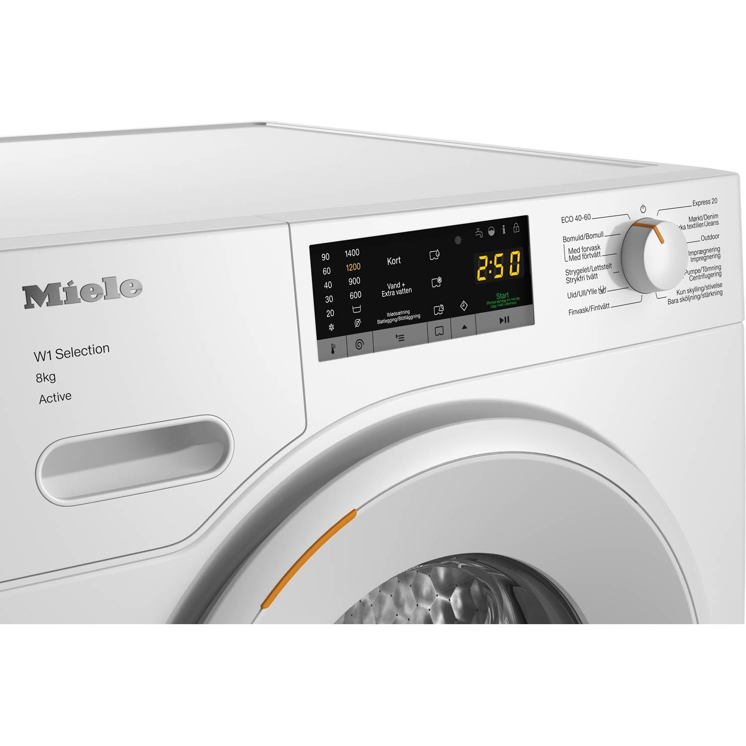 Kontrolpanelet fra Miele WSA128 WCS