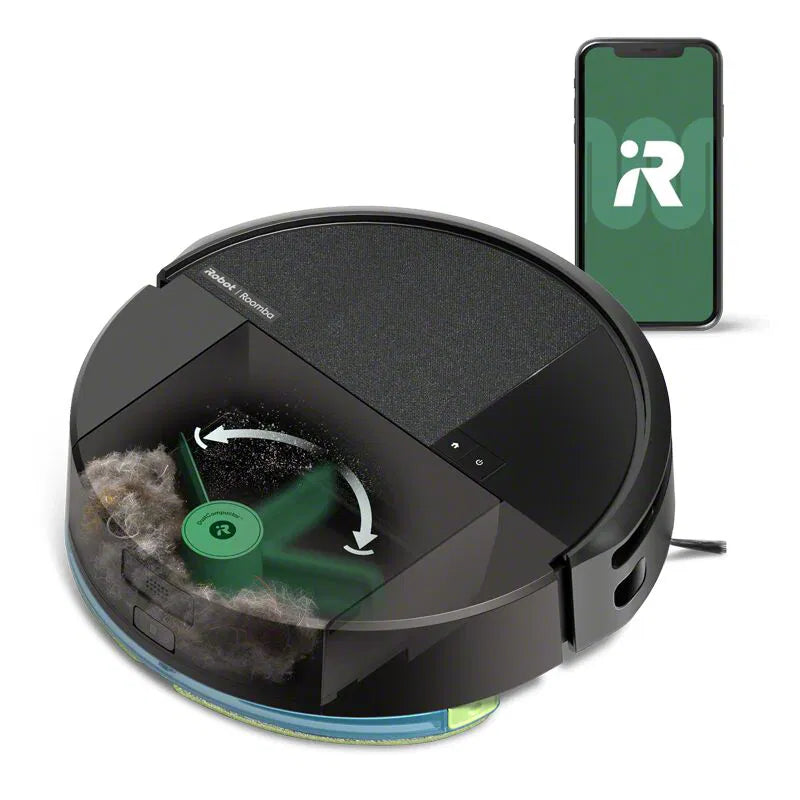 iRobot Roomba Combo 205 AutoCompact Robotic Vacuum Cleaner sort robotstøvsuger