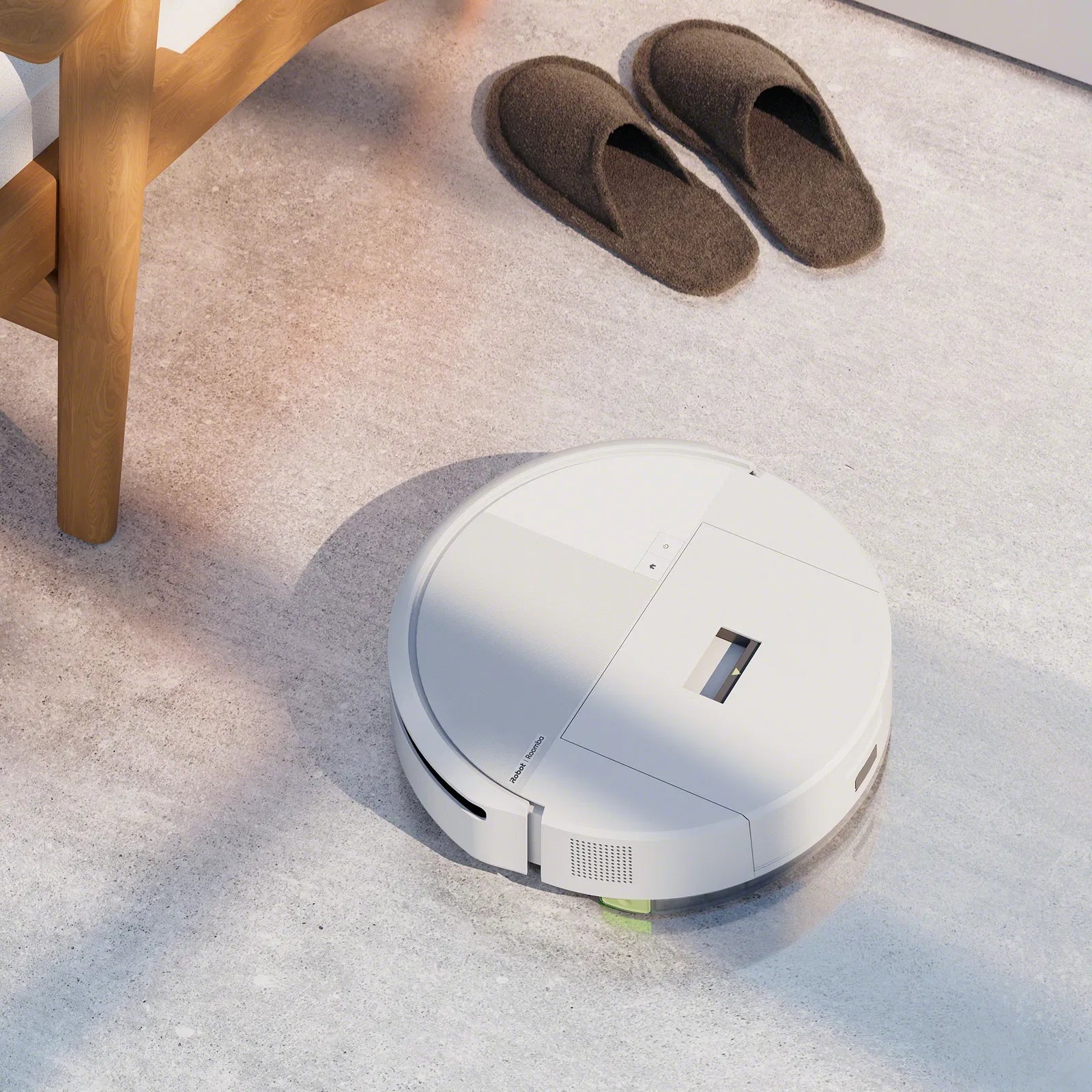 iRobot Roomba Combo 205 AutoCompact Robotic Vacuum Cleaner hvid robotstøvsuger i stuen
