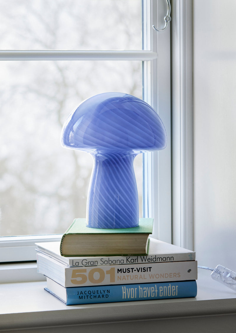 Mushroom Bordlampe Ø 185 Blå