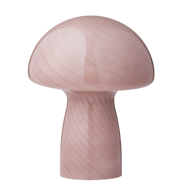 Smuk rosa mushroom bordlampe