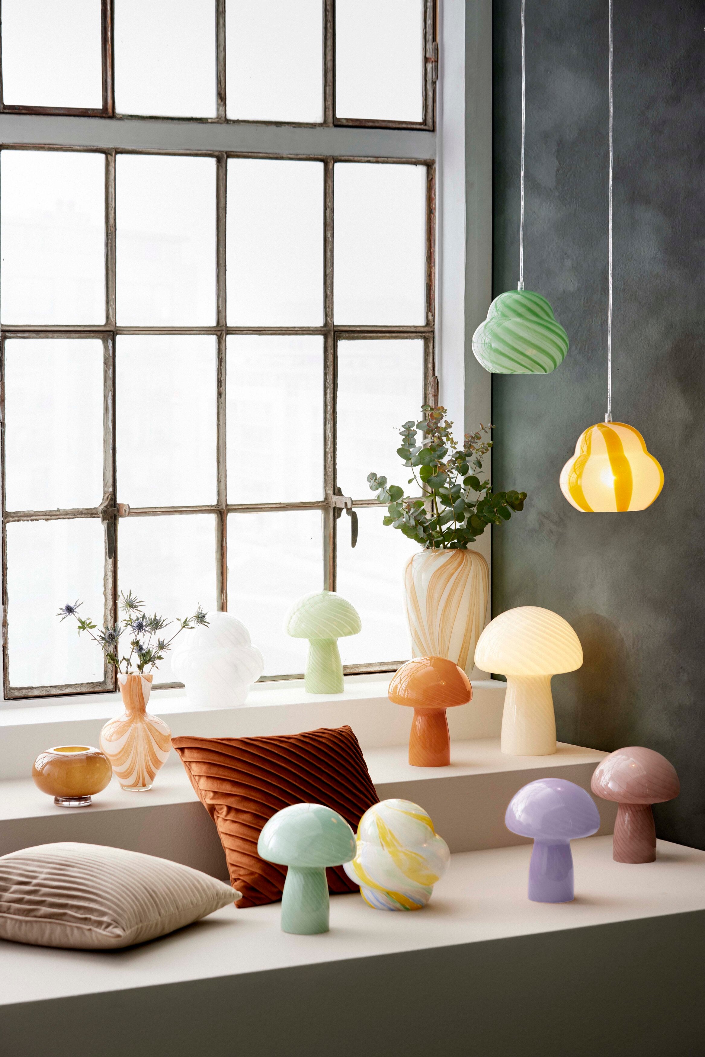 Mushroom Bordlampe Ø 185 Rose
