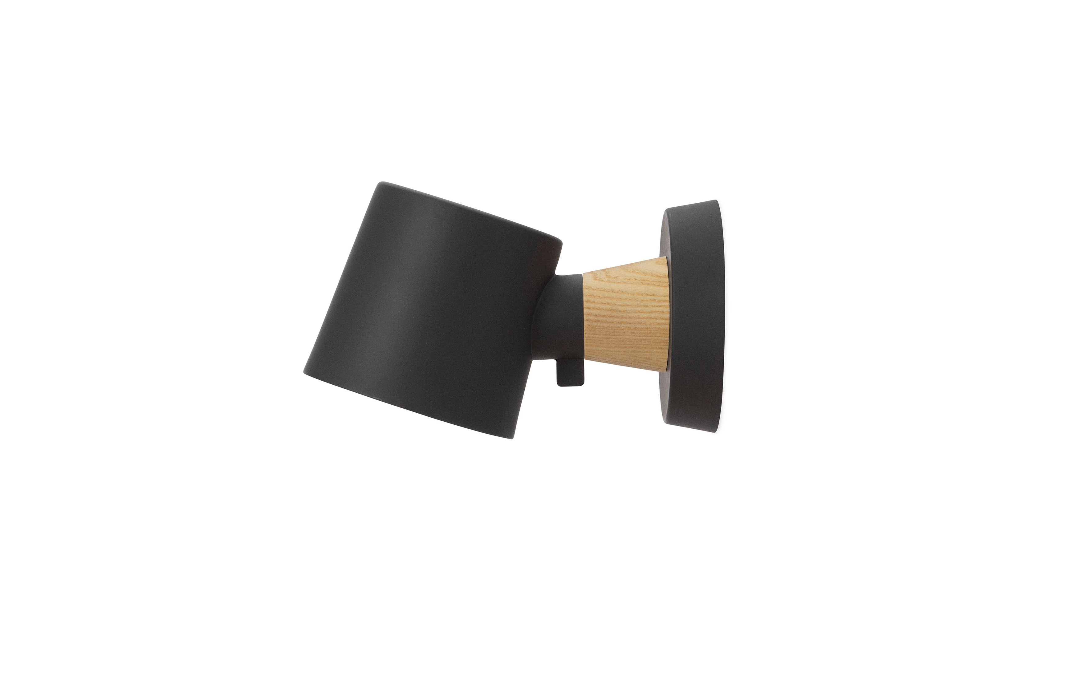 Normann Copenhagen Rise hardwired sort væglampe Ø10 E14