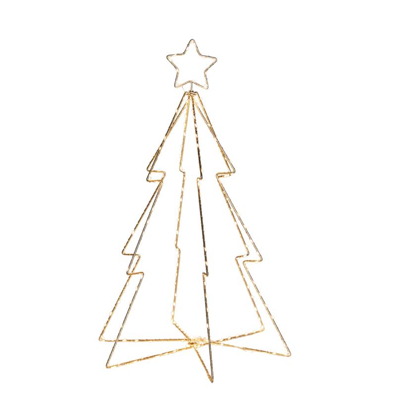 Esther Juletræ Lille 160 LED Guld