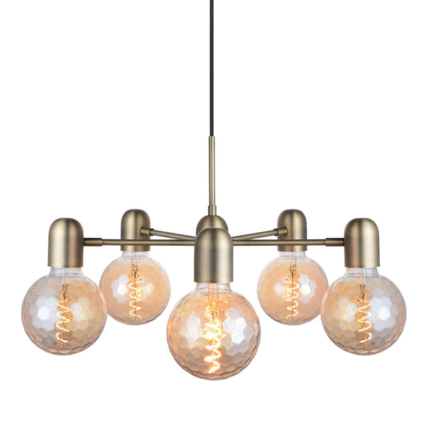 Up-down Lysekrone Ø50 - Antik Messing