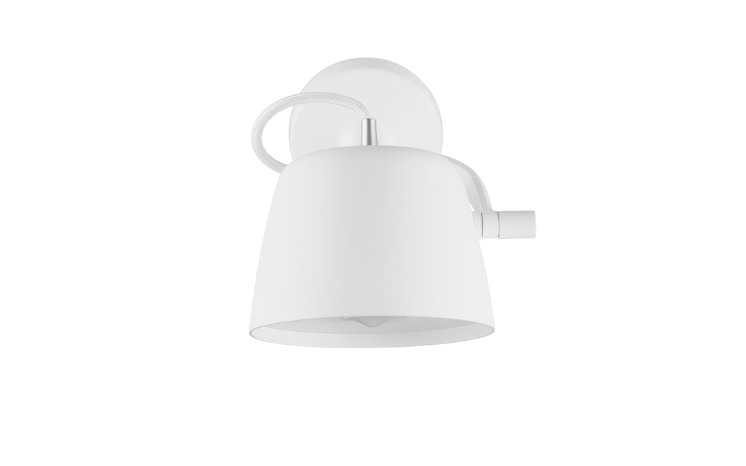 Normann Copenhagen Hvid væglampe Tub 