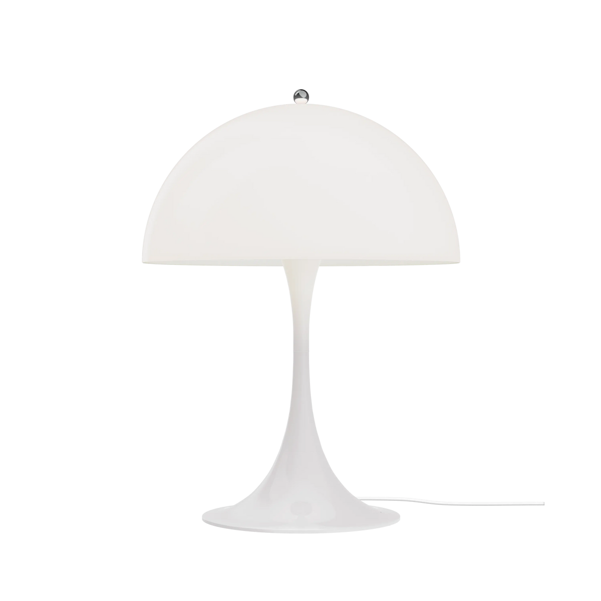 Slukket Panthella 400 Ø40 Opal White bordlampe