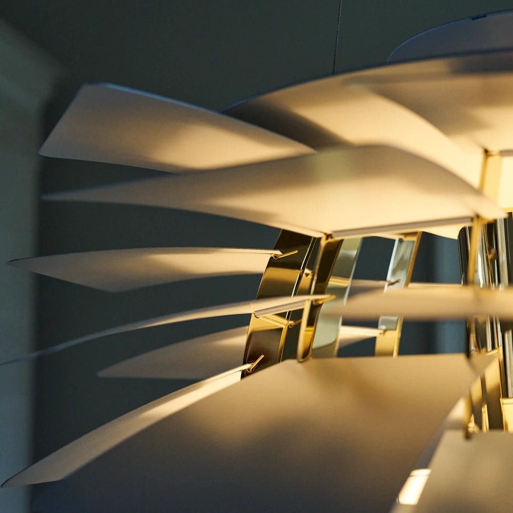PH Artichoke Ø 600 Pendel Dusty Green/Metallised Brass close-up