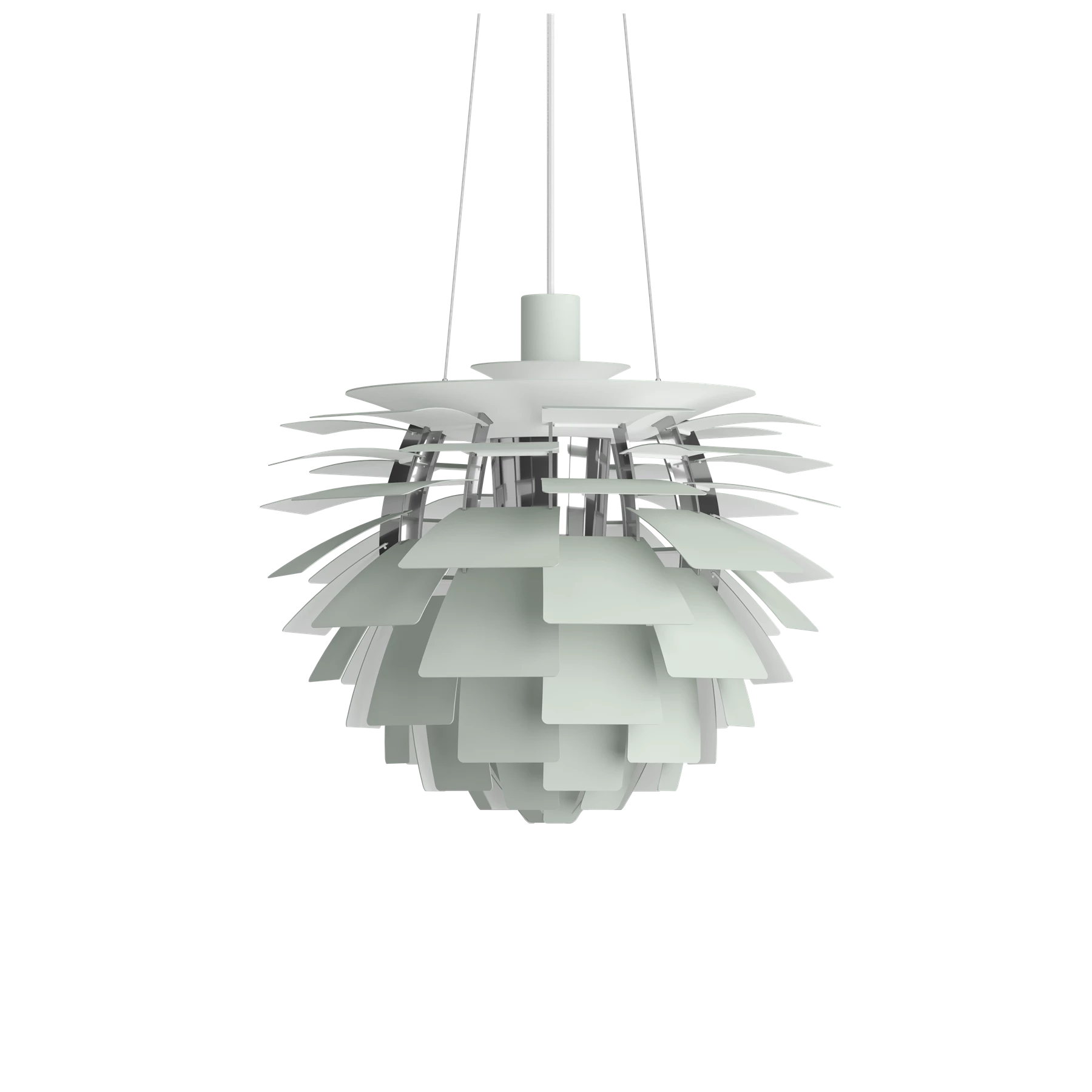 PH Artichoke Ø 480 Pendel Dusty Green/High Lustre Chrome slukket tilstand