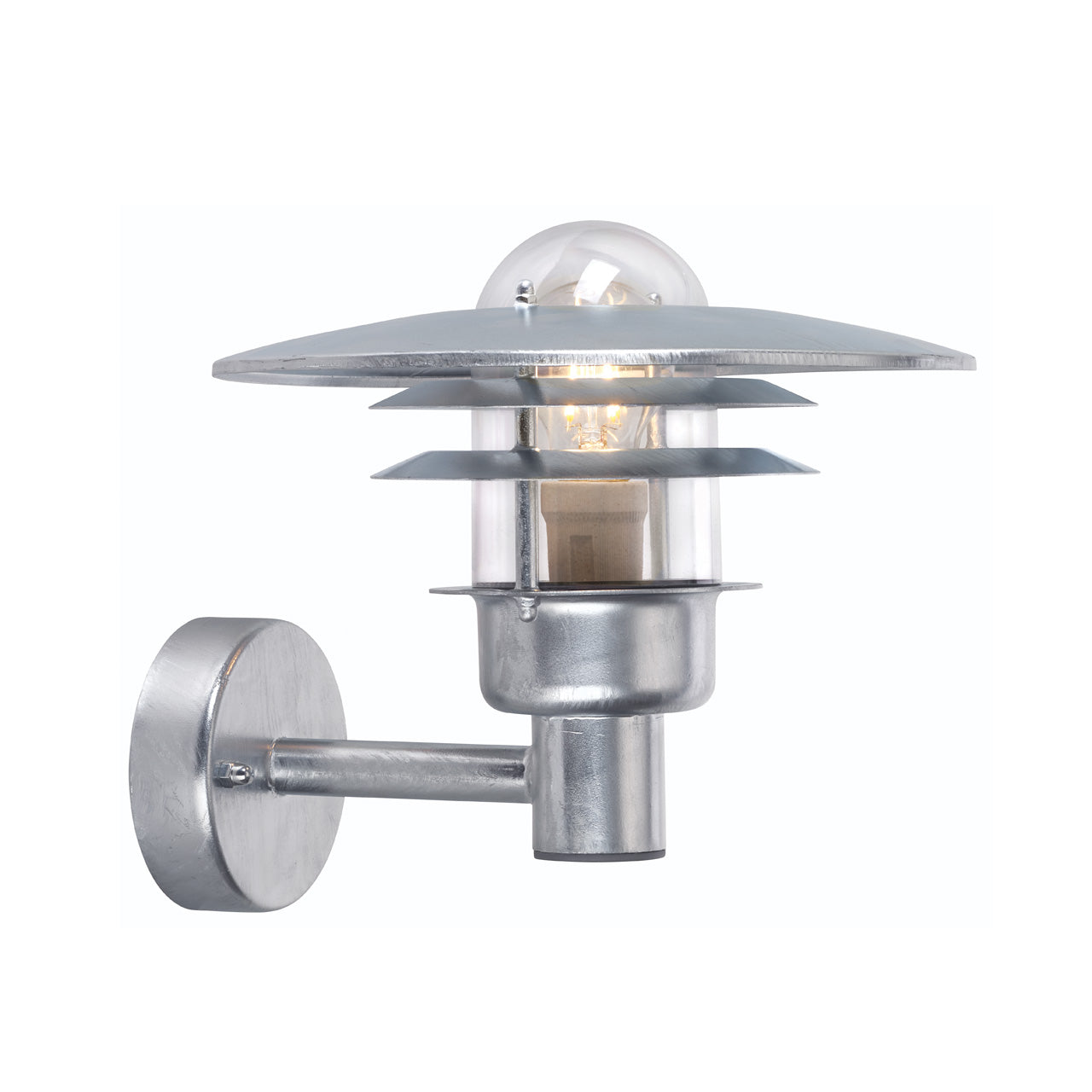 Norlys Larvik galvaniseret stål, E27 IP55 57W - Udendørslampe