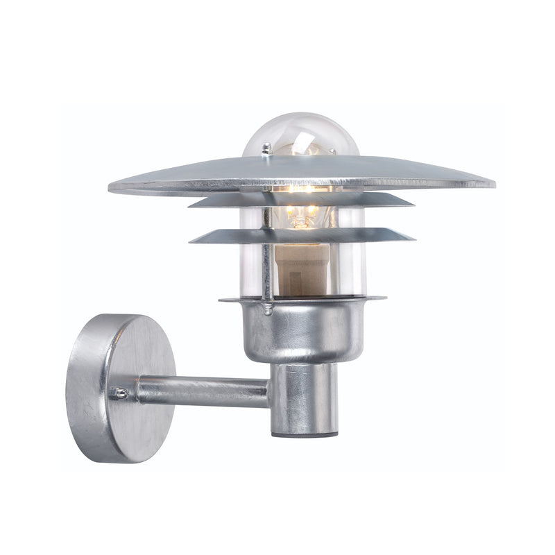 Norlys Larvik galvaniseret stål, E27 IP55 57W - Udendørslampe