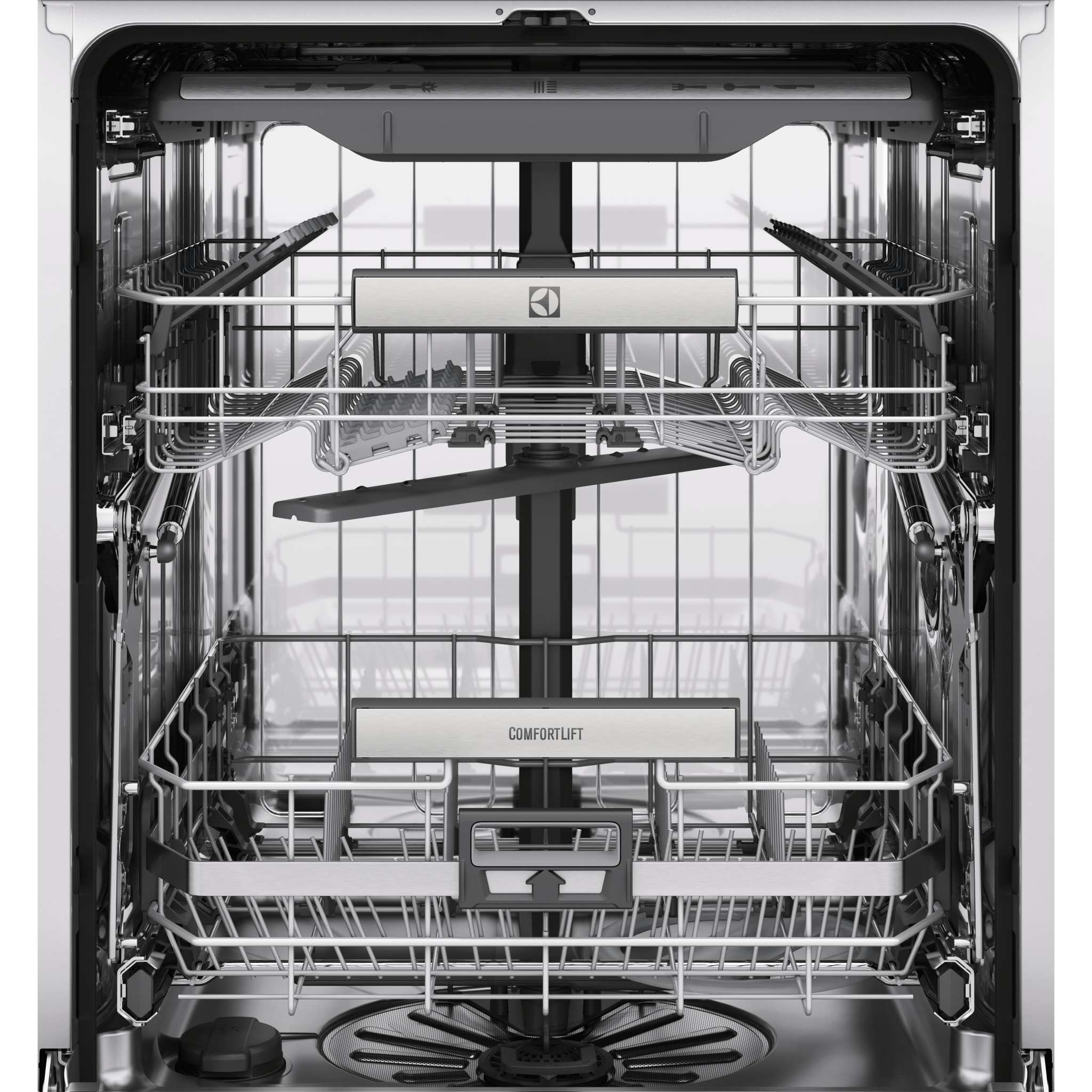 Zoomet ind på kurvene og den specielle bestikbakke i Electrolux Excellence XE95371V