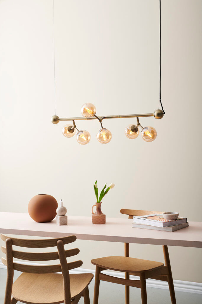Atom Vandret lysekrone Stor Ø37 Antik Messing - Halo Design