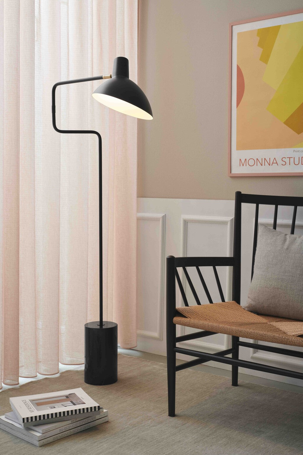 Metropole Deluxe Gulvlampe Sort - Halo Design
