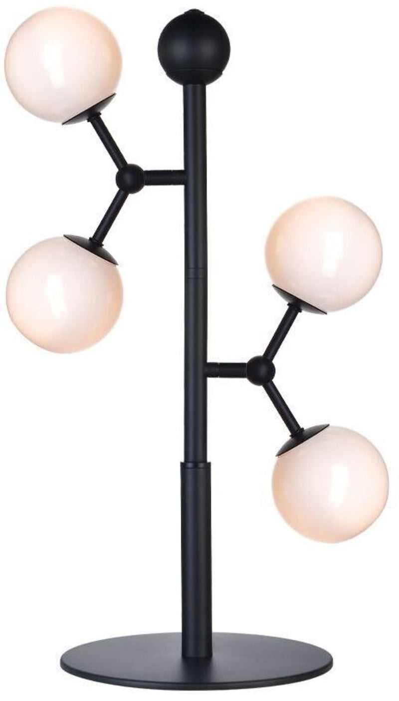Atom Bordlampe Ø22 Opal, sort - Halo Design