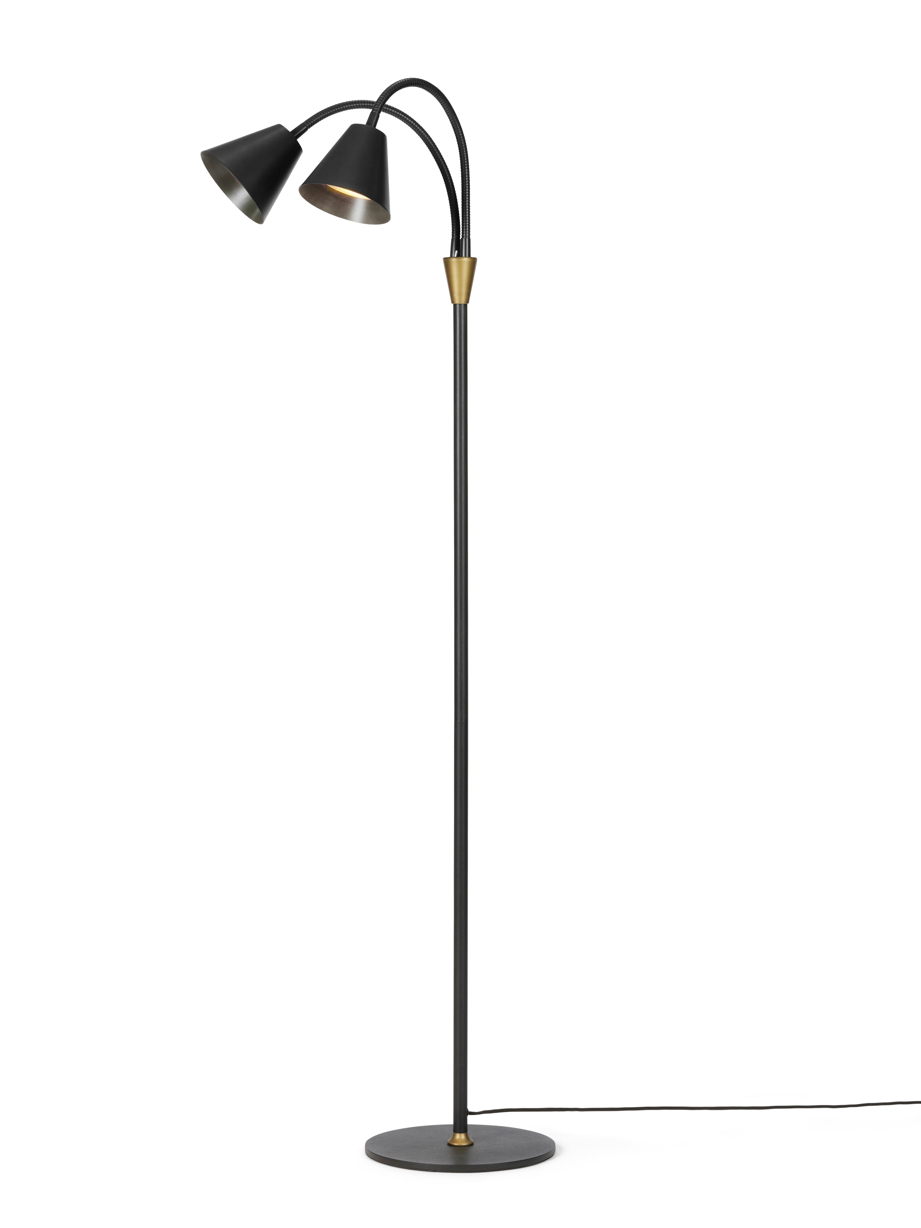 Halo Designs elegante og unikke Hygge Gulvlampe 2 2L i Graphit Sort