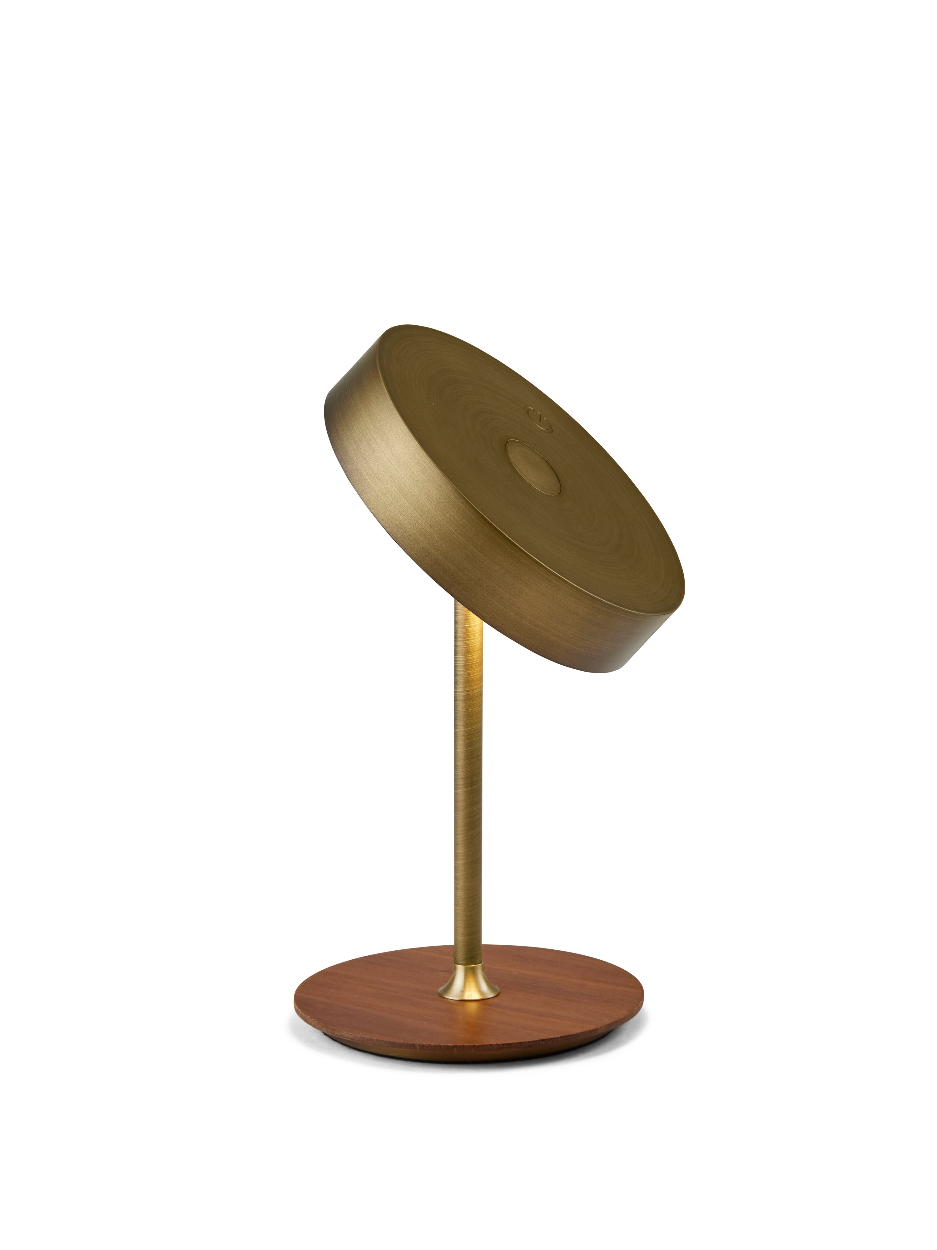 On The Move LED-bordlampe Ø13 Antique Brass