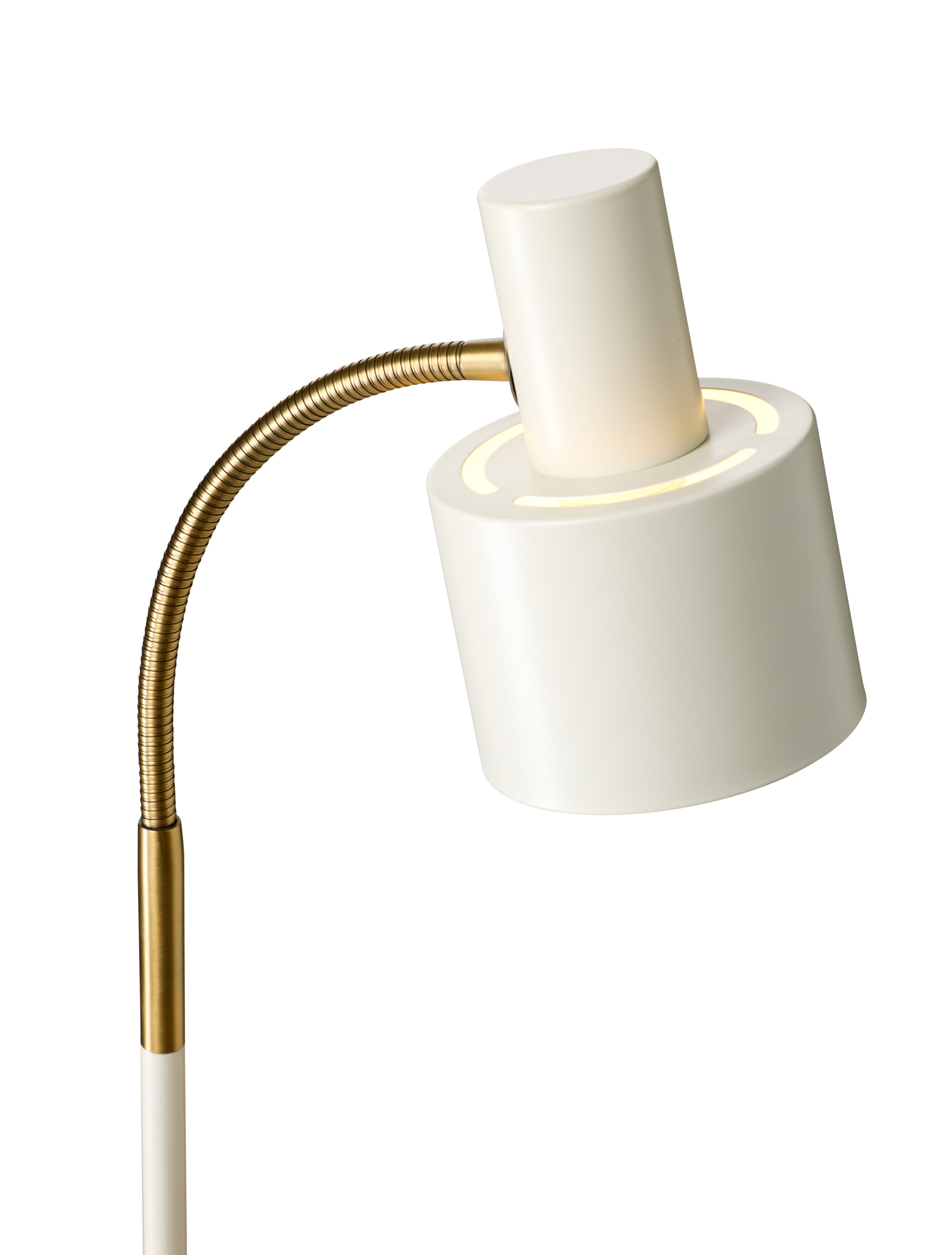 Zoomet helt ind på den unikke lampeskærm fra Vogue Gulvlampe i Hvid