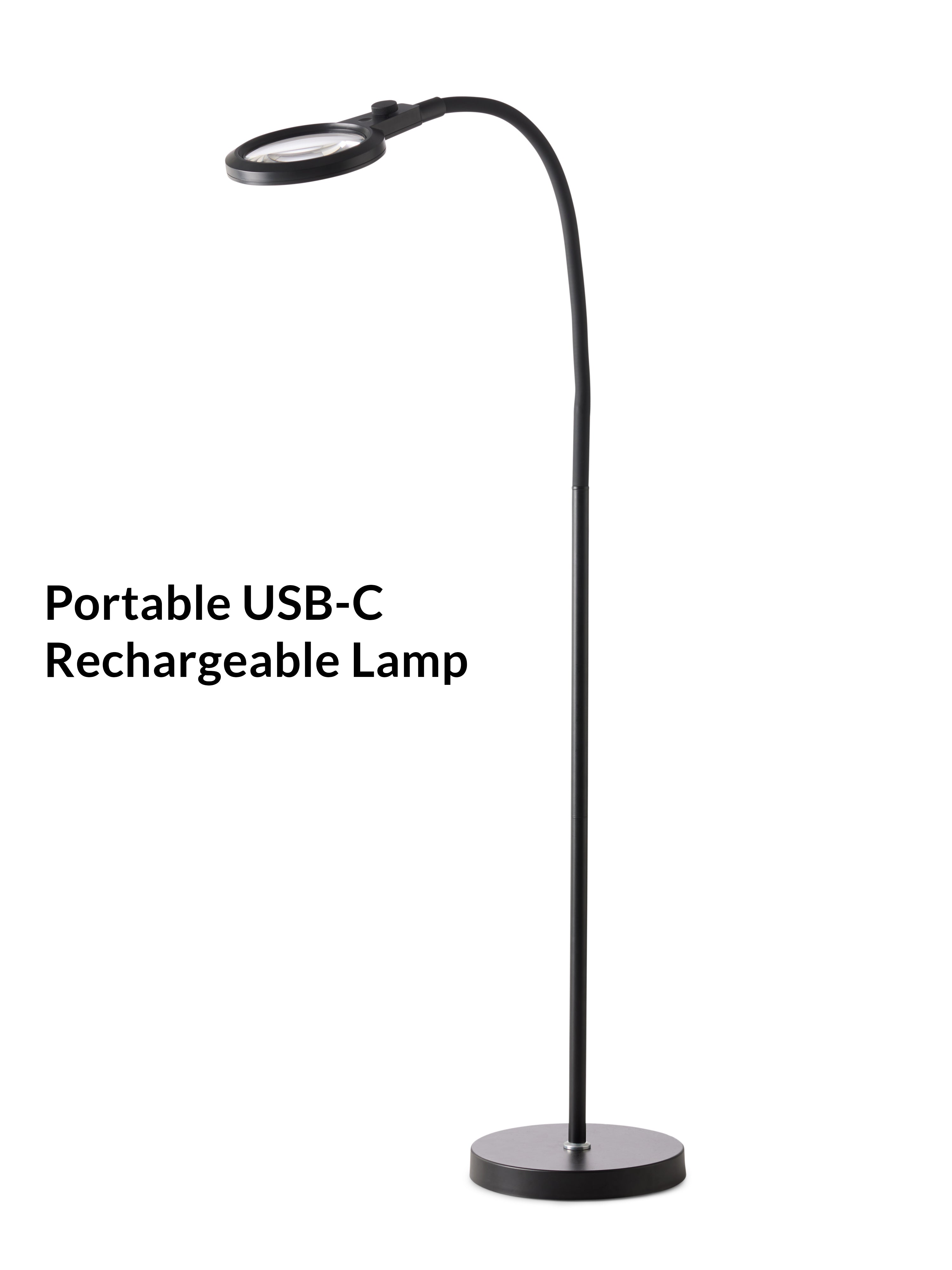 Halo Designs nye Magni Charge Superflex Portable Floor Lamp i Sort