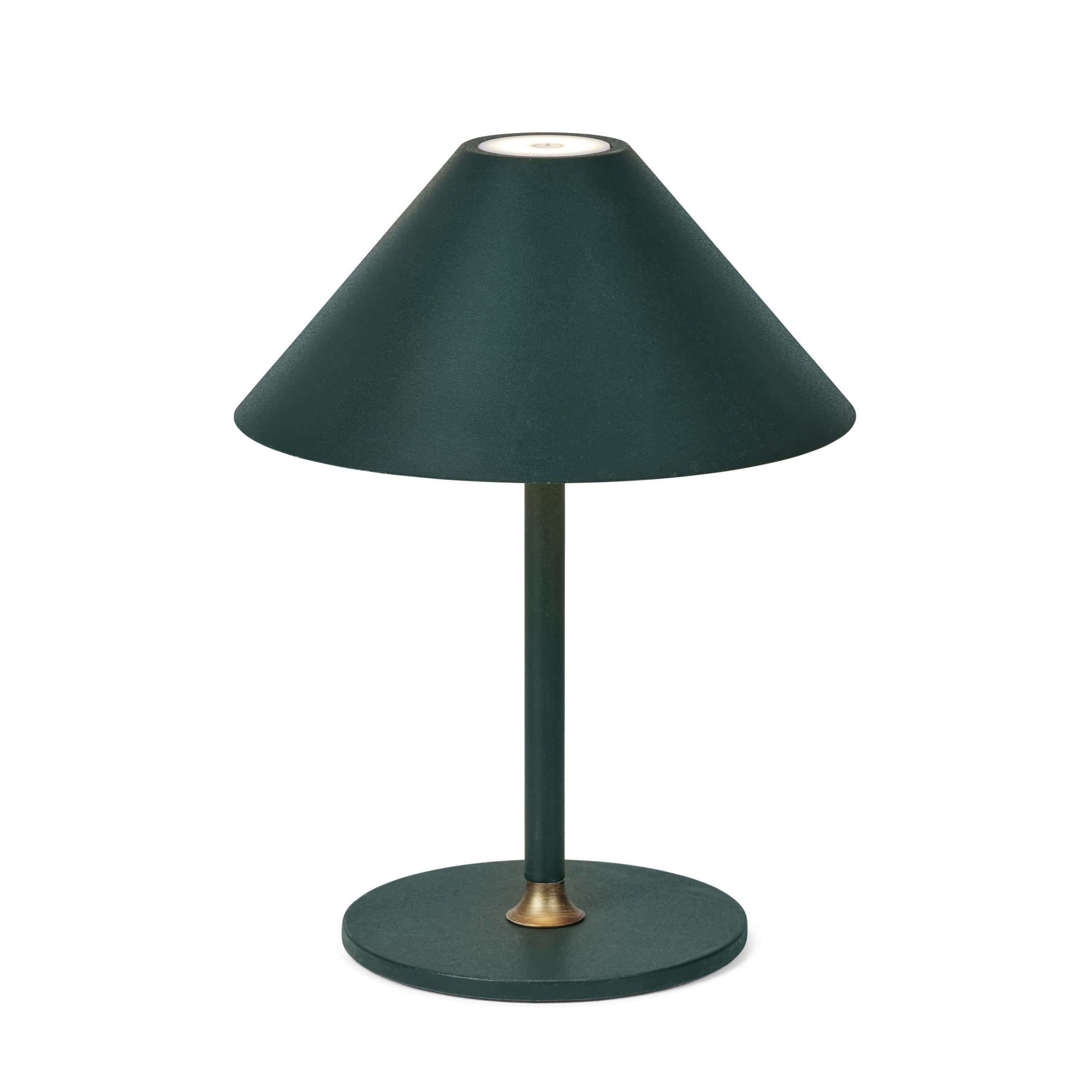 Halo Designs unikke portable Bordlampe Hygge Ø19 Mørkegrøn