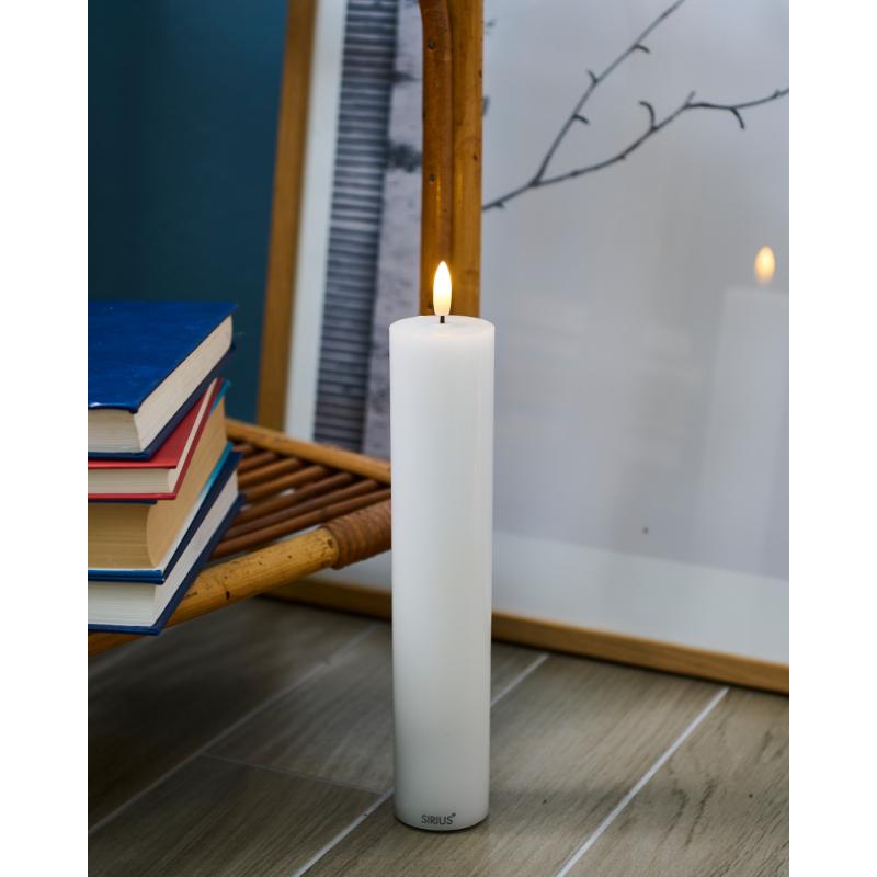 Sille Exclusive Ø5 x H25cm, Hvid - Indendørs Lys - Sirius Home