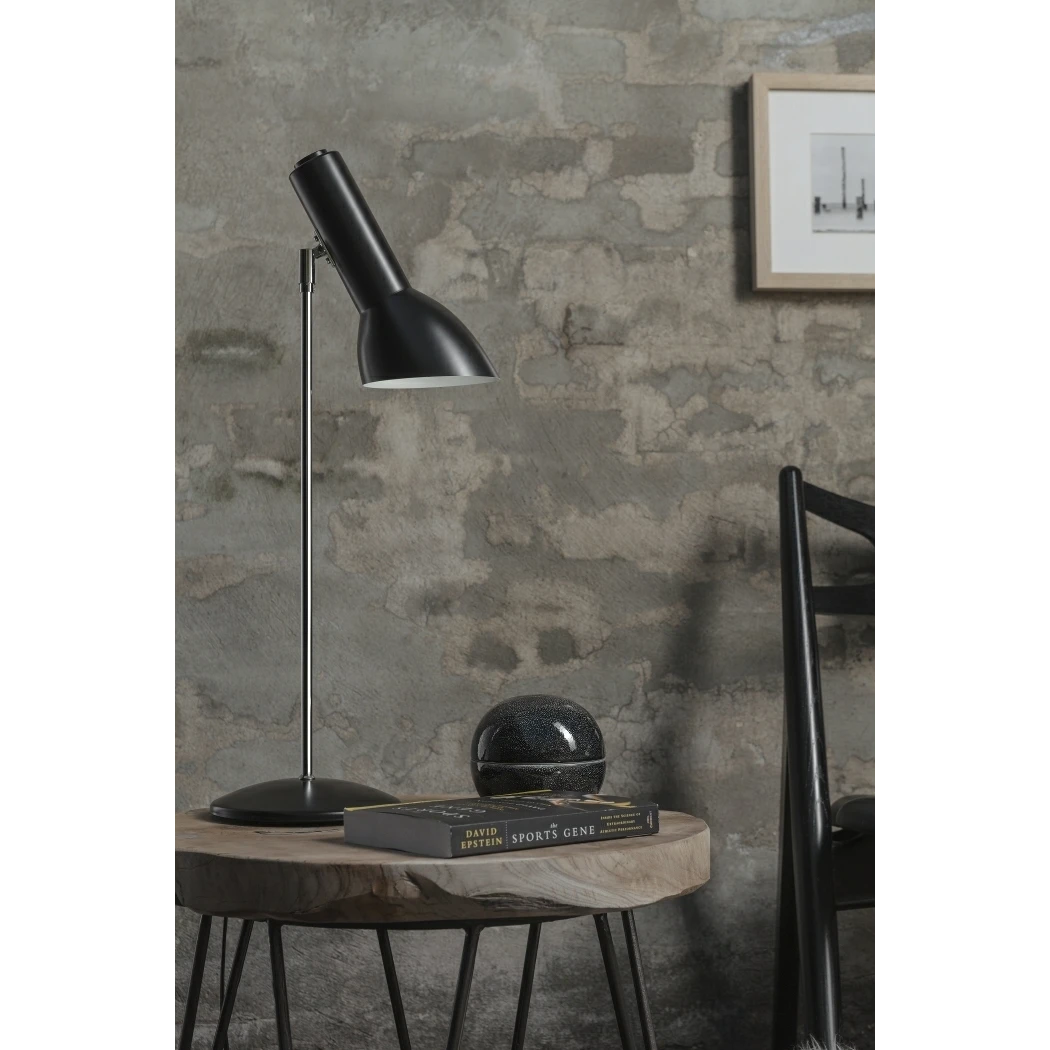 Oblique Blank Sort/Krom - Bordlampe
