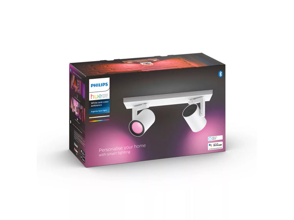 Philips Hue Argenta hvid loftsspot 2 x GU10 5.7W