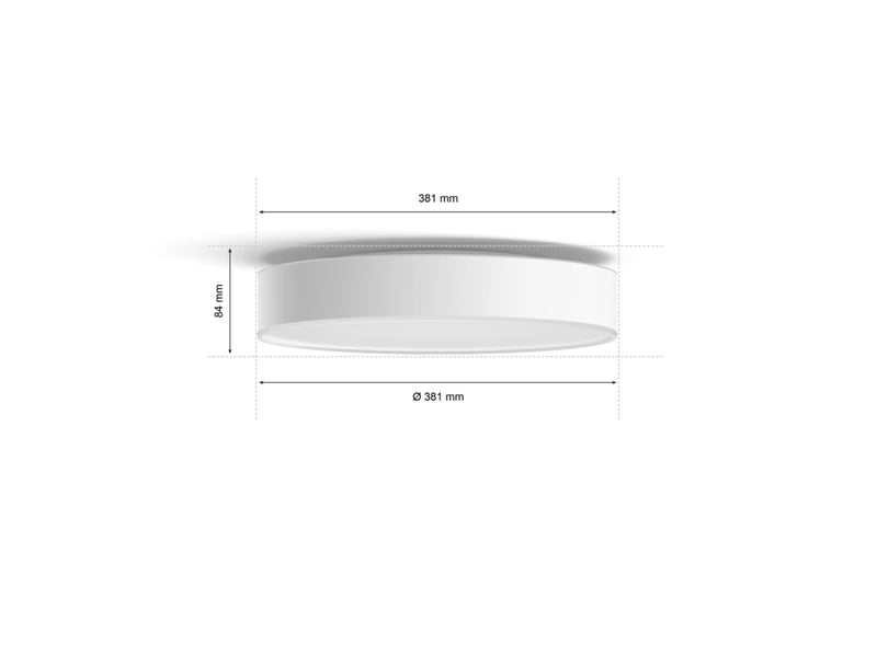 Philips Hue Enrave hvid plafond LED 19.2W Ø38CM