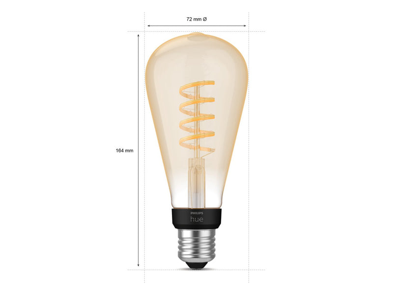 Philips Hue Filament Ambiance ST72 7W 550lm 2200-4500K E27