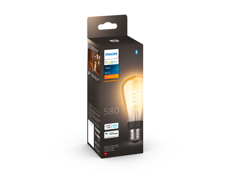 Philips Hue Filament Ambiance ST64 hvid E27