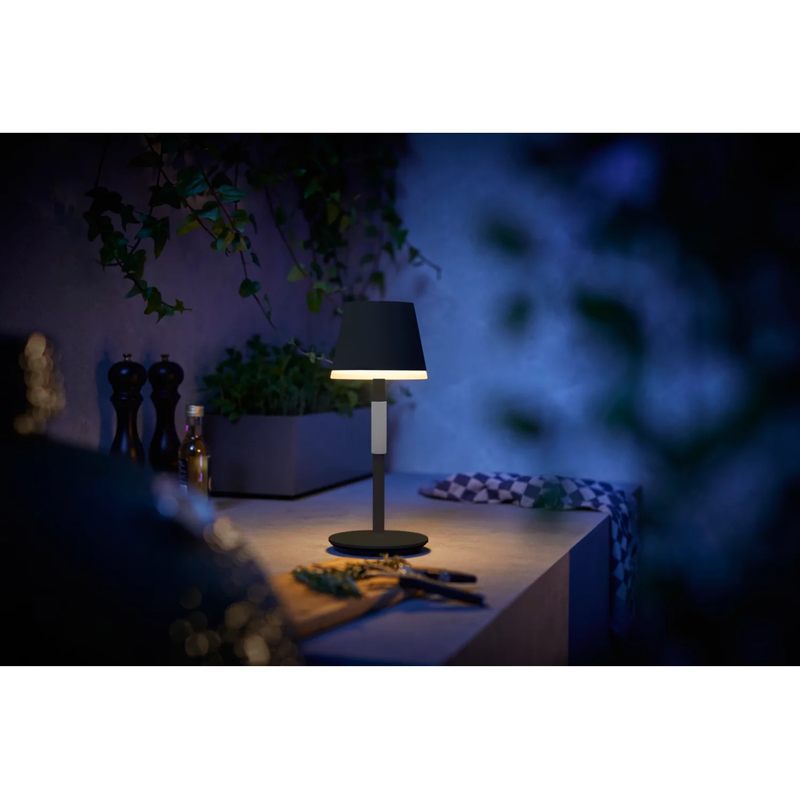 Philips Hue Go Portable sort bordlampe