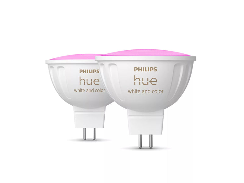 Philips Hue Colour MR16 6.3W GU5.3 400lm 2-pak