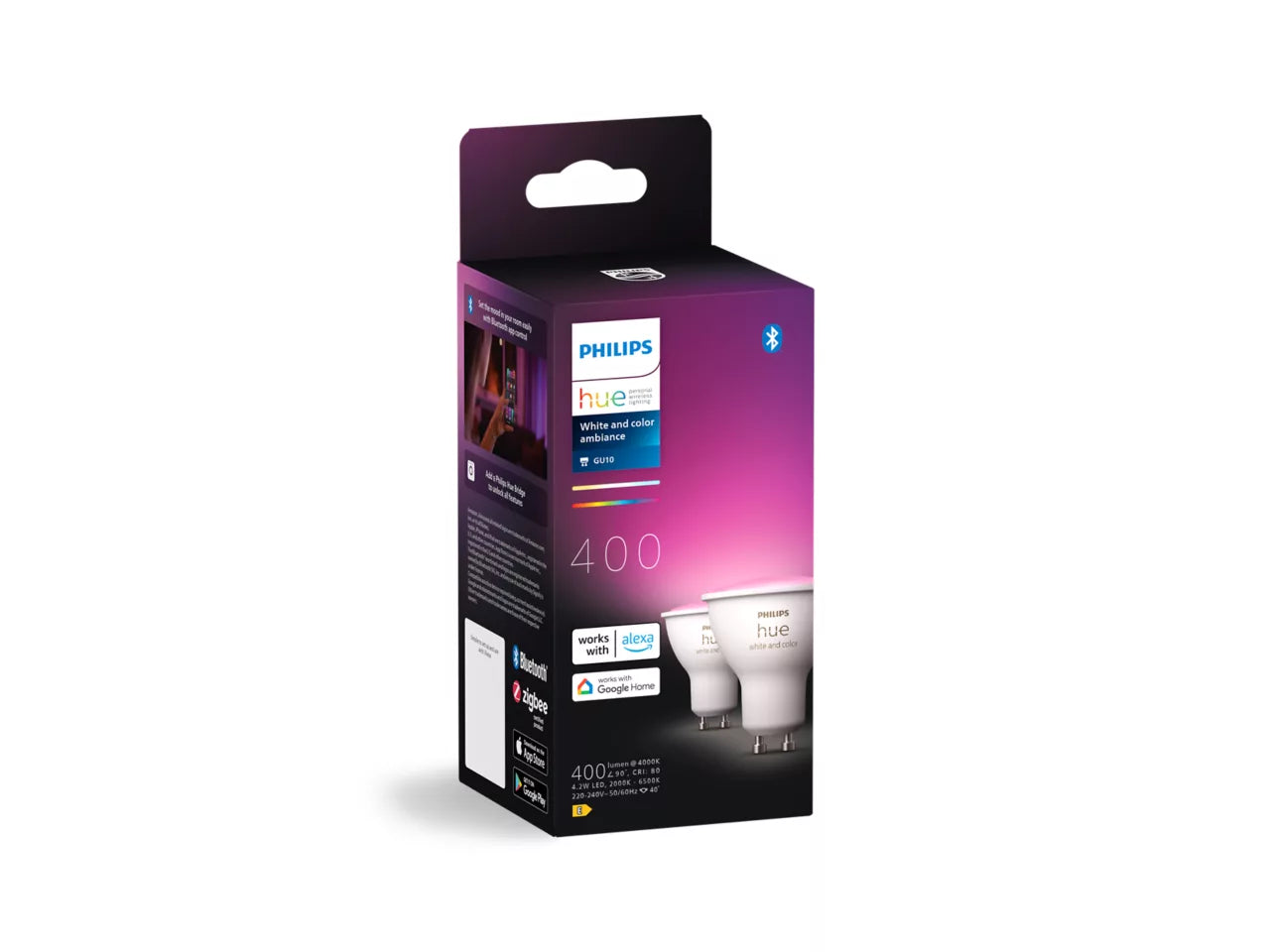 Philips Hue WCA Spot 4,3W 400lm GU10 2P