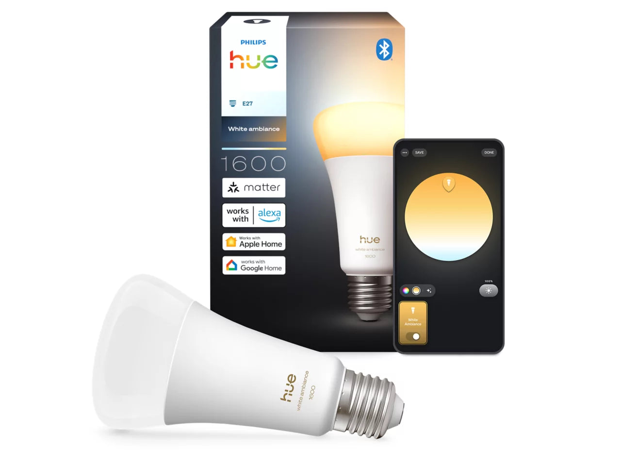 Philips Hue WA Standard 11,8W 1521lm v.4000K E27 1pak