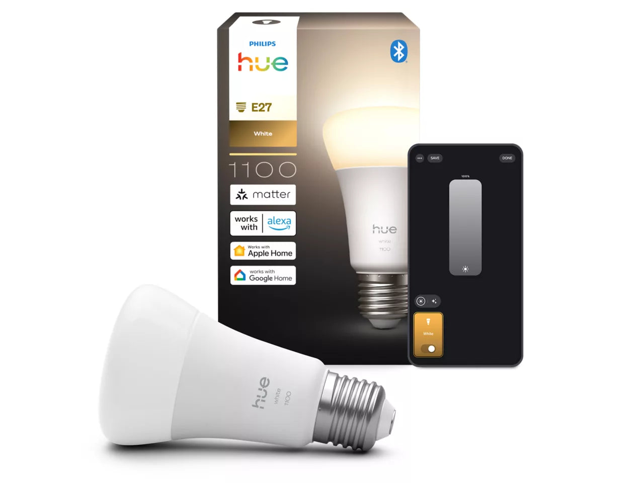 Philips Hue Standard 9,5W 1055lm E27 W 1pak BT