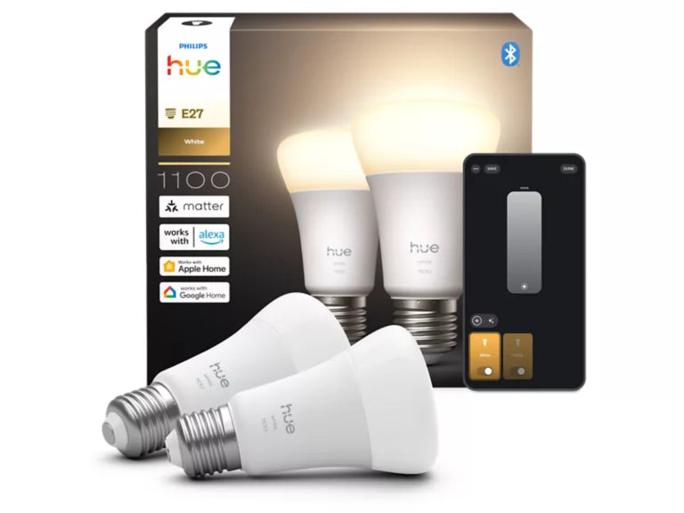 Philips Hue Standard W 9,5W 1100lm E27 2pak