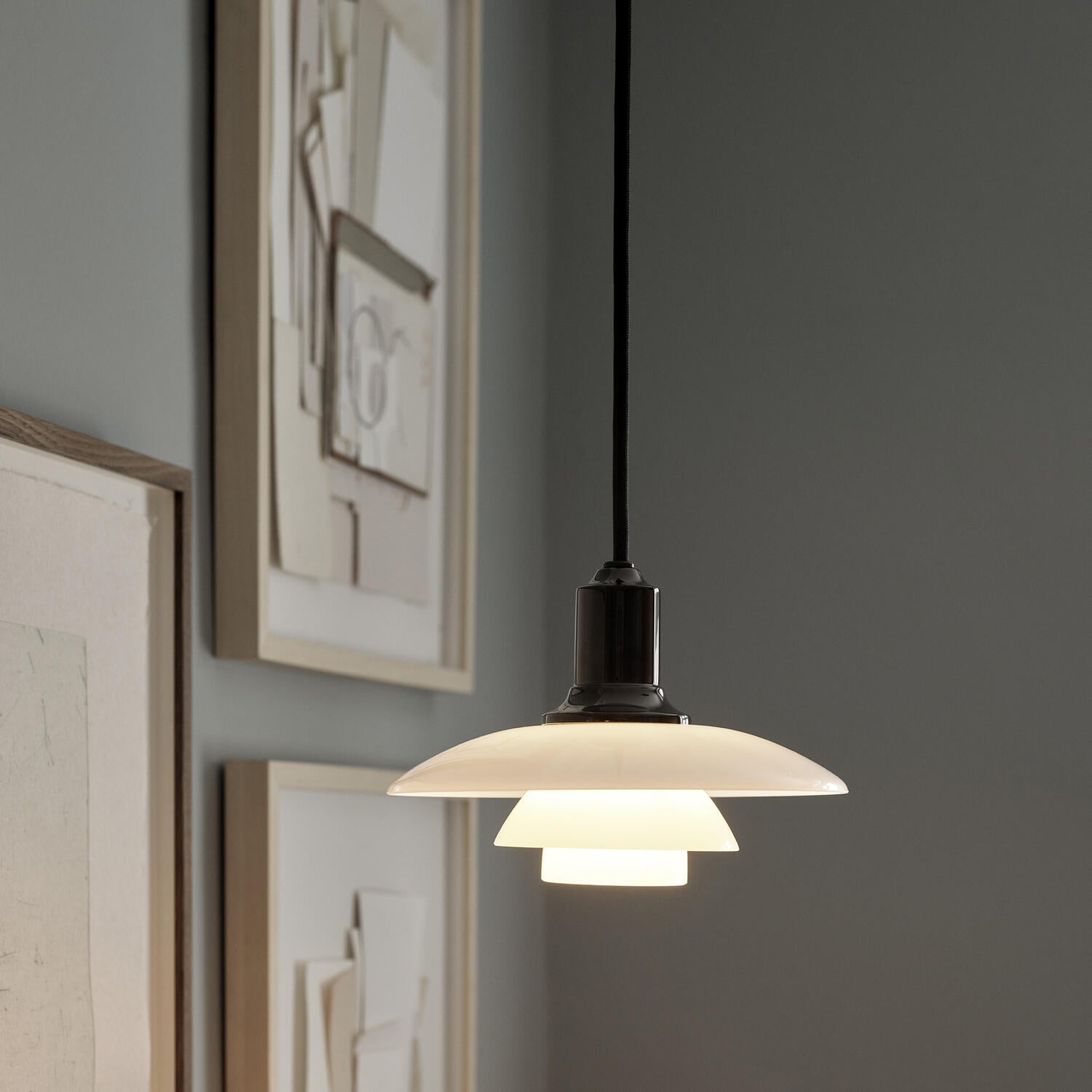 PH lampe tilbud pendel i sort og hvid