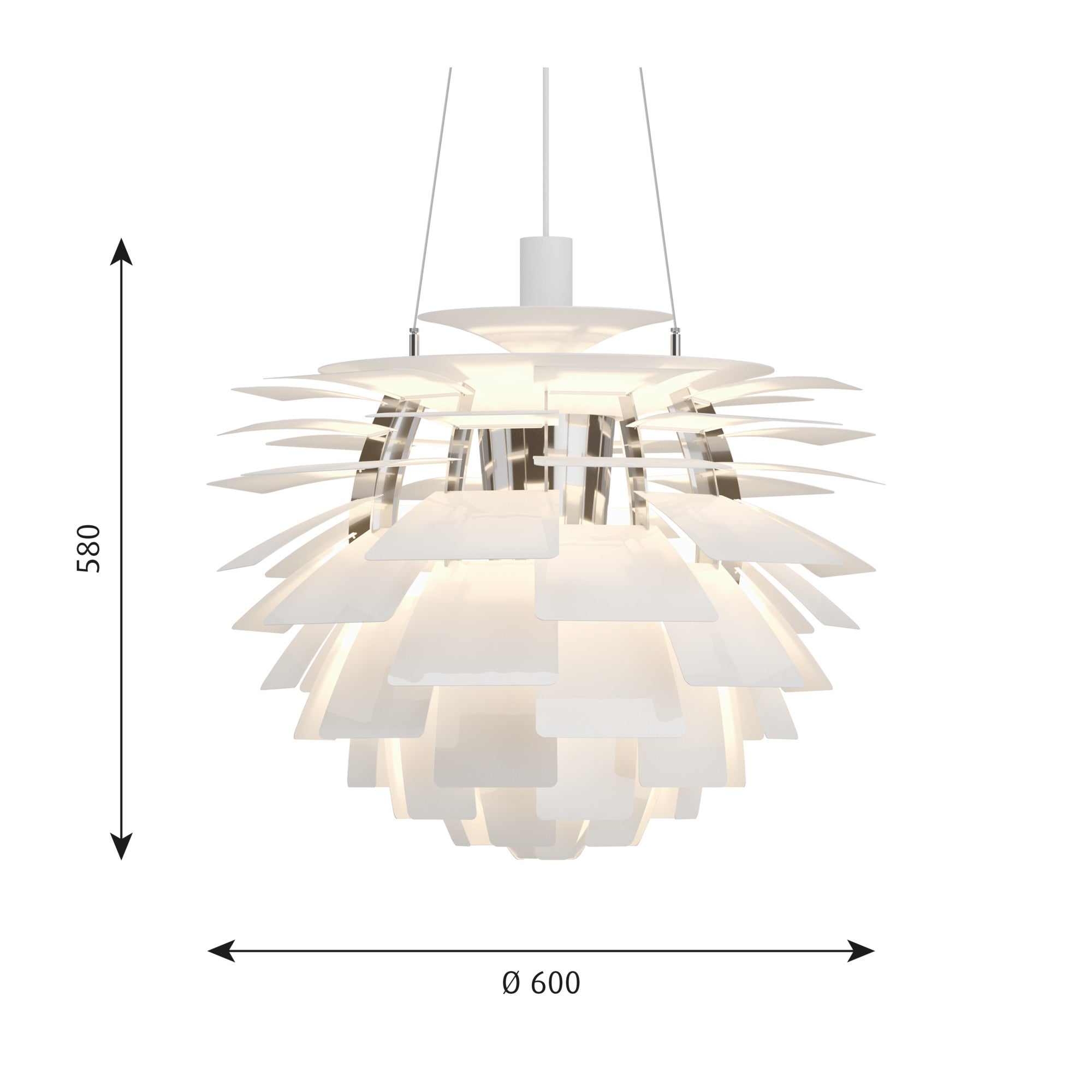 PH Artichoke Ø 600 Pendel LED 2700K Hvid