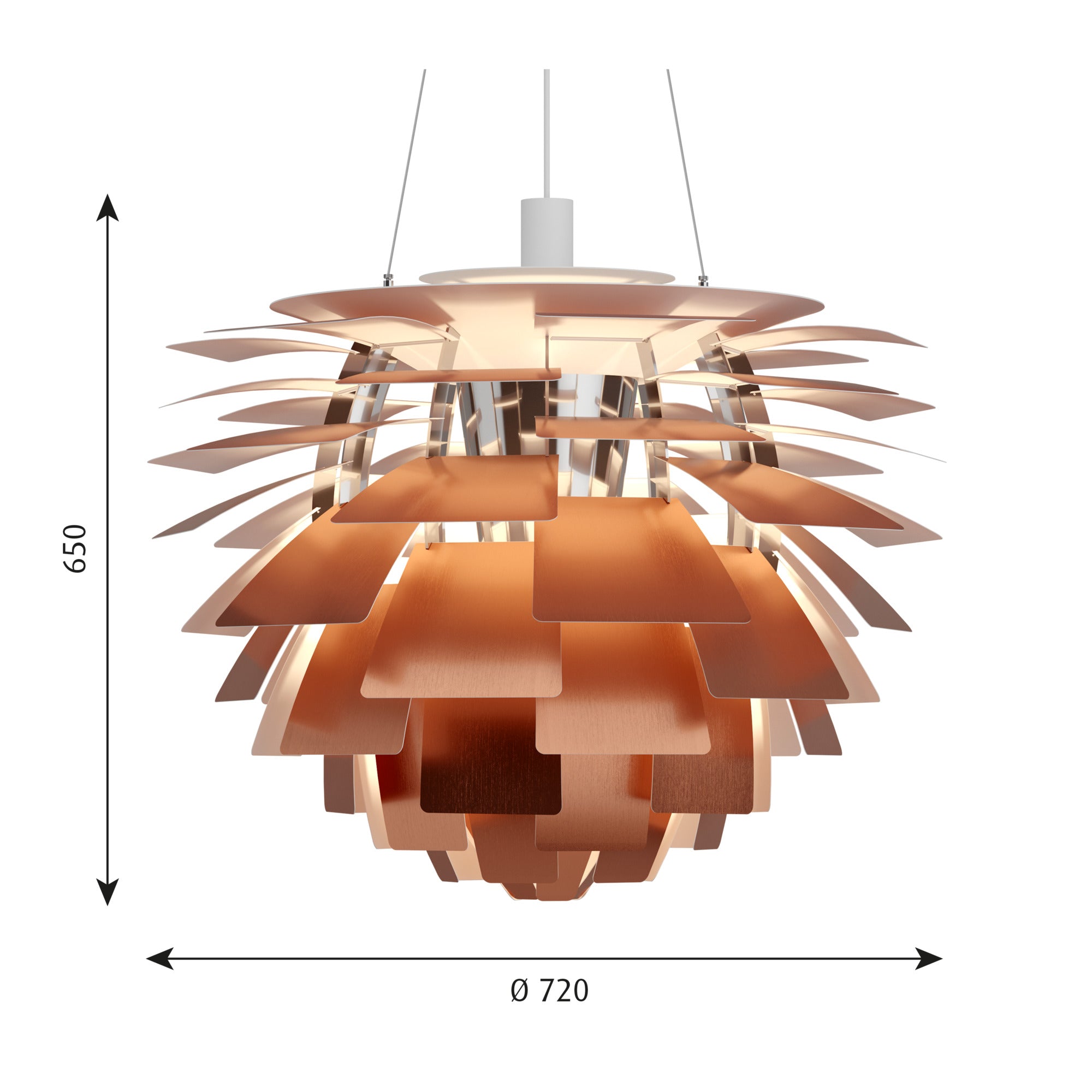 PH Artichoke Ø 720 Pendel Kobber