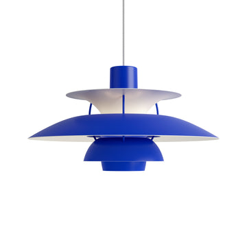 PH 5 Monokrom blå pendel lampe