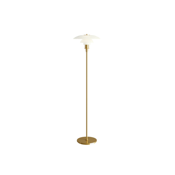PH 3½-2½ Gulvlampe Messing Metalliseret