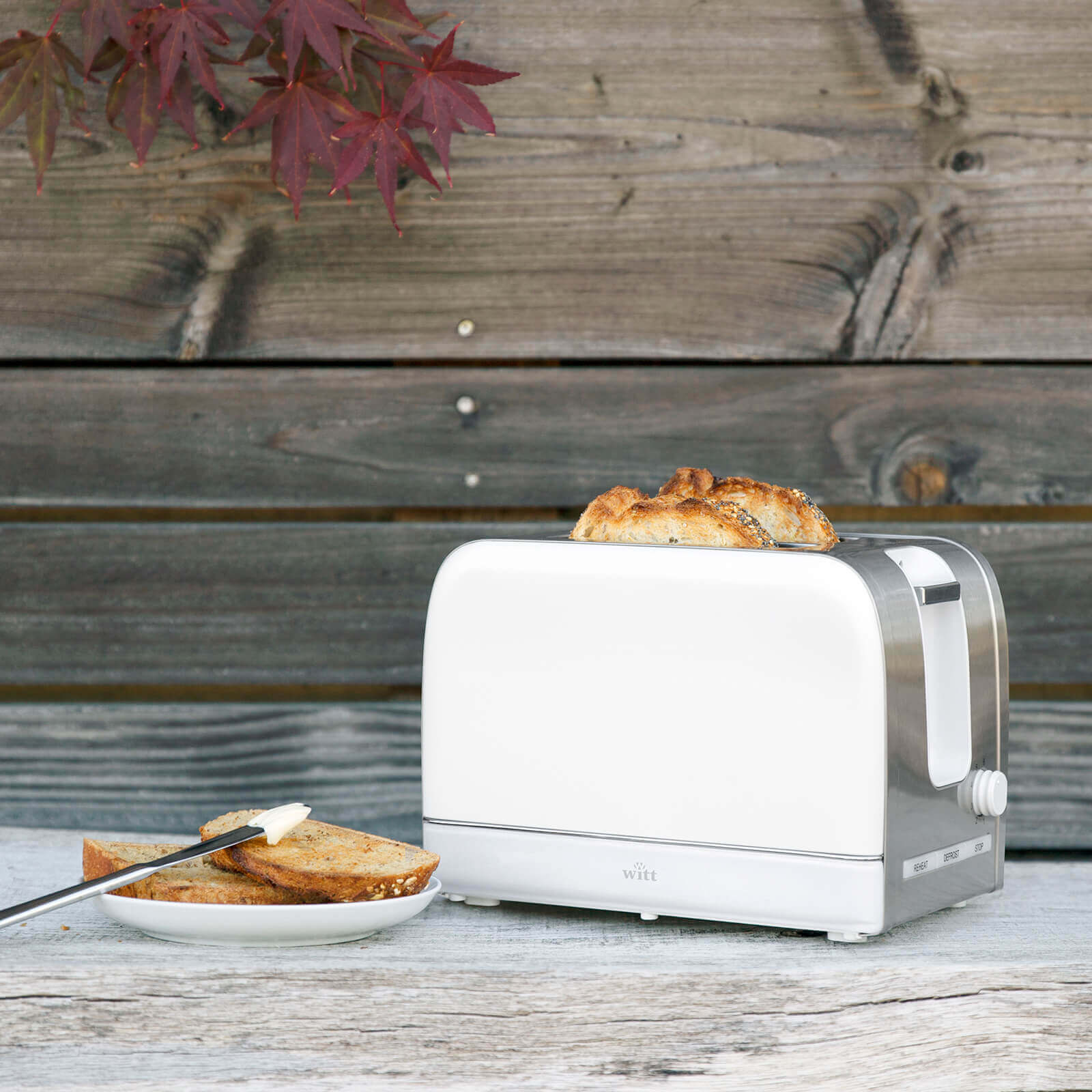 Witt WCT800W Classic Toaster (hvid) billede 7
