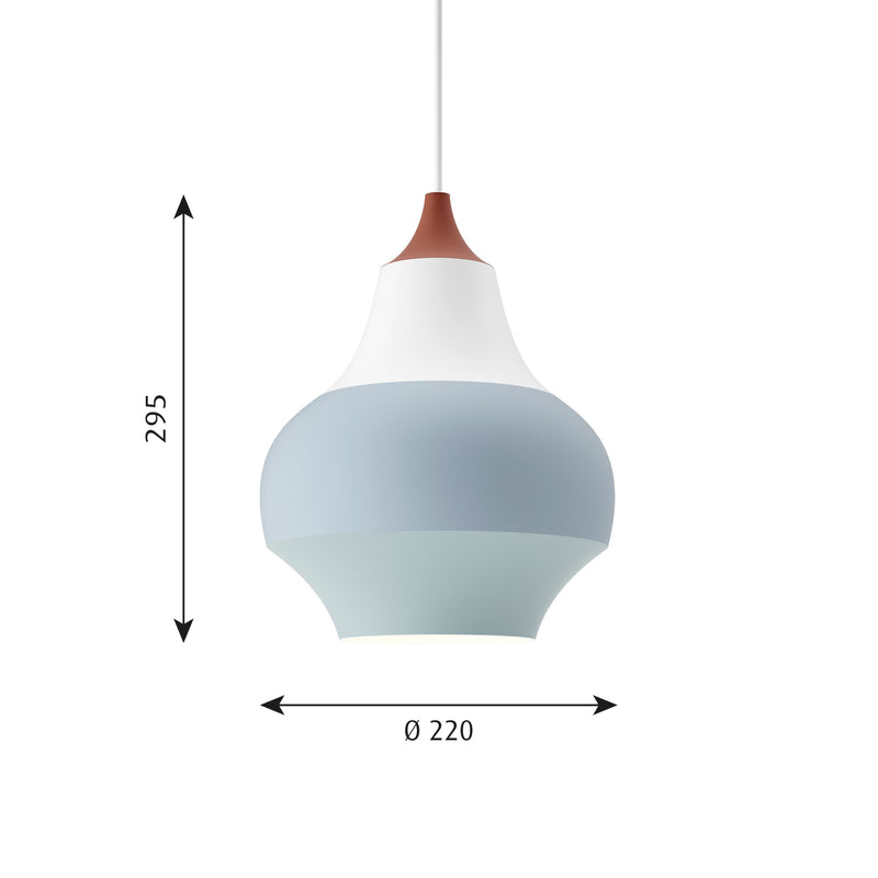 Cirque 22 cm. pendel lampe med kobber