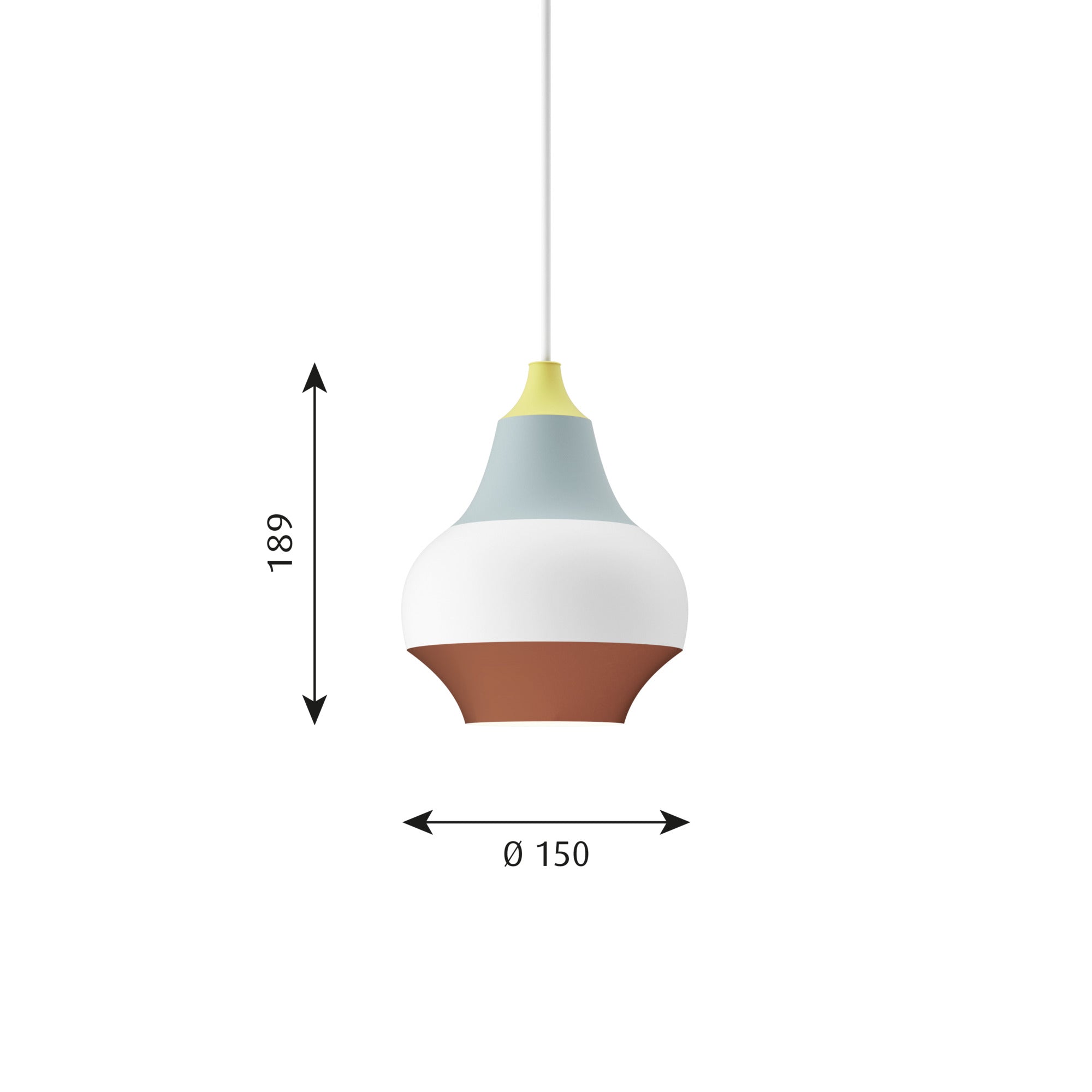 Cirque Pendel Ø150 Gul Top